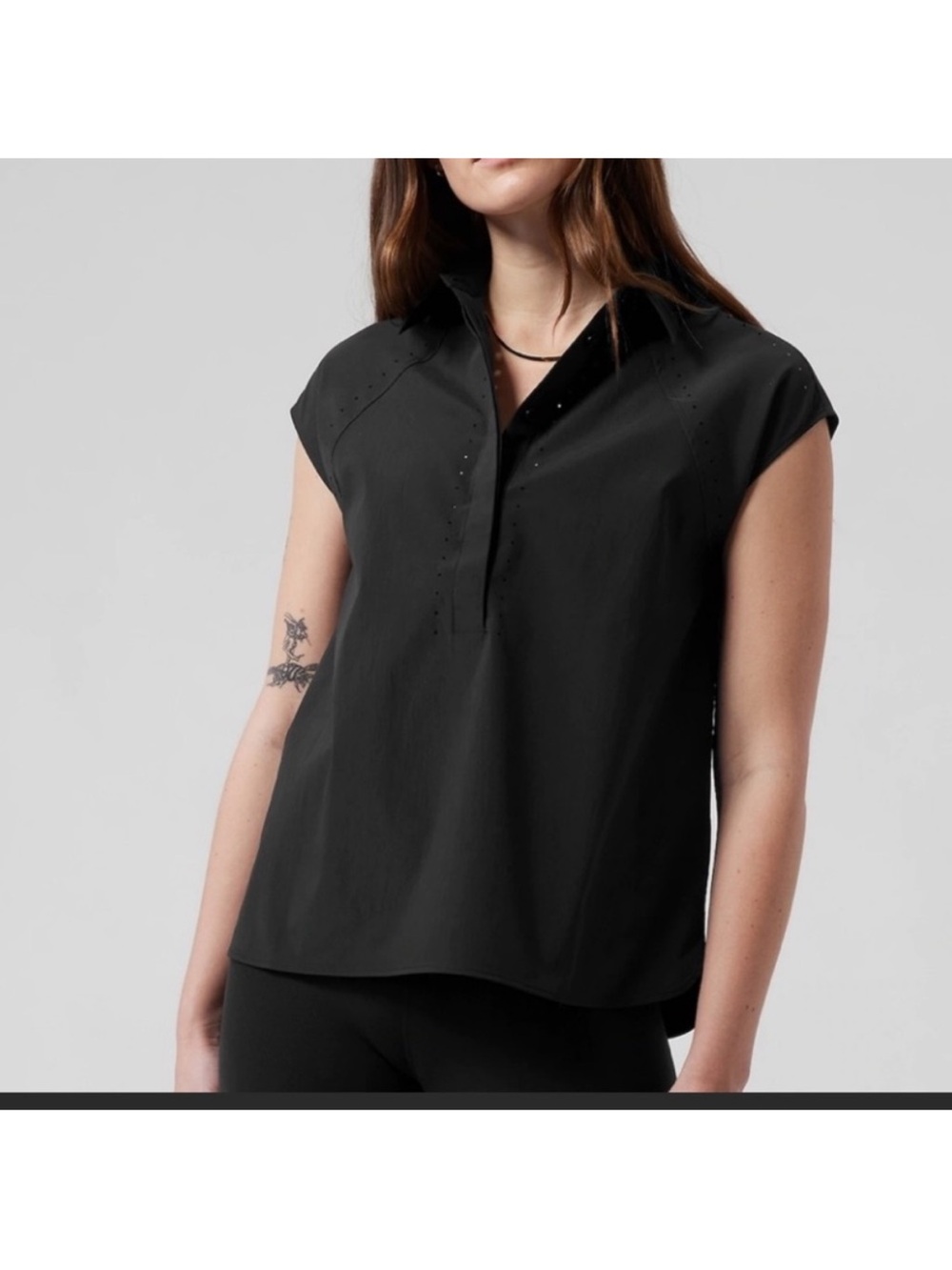 Athleta Sol black top size XS